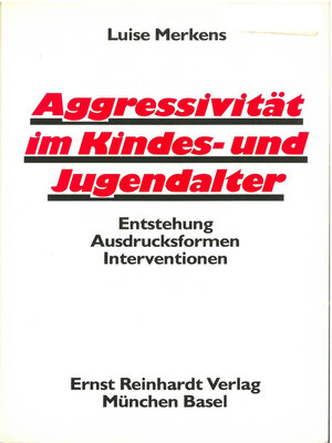 cover image of Aggressivität im Kindes- und Jugendalter